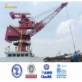 Floating Ship Crane Dock Vessel Fixed on The Deck Electrical Offshore Shipping